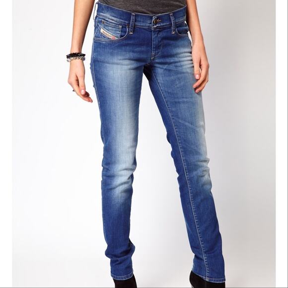 Diesel‎ Getlegg Slim Skinny Distressed Jeans - Picture 1 of 8